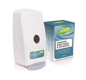 Accent Hygiene Range - Foaming Body Wash & Shampoo