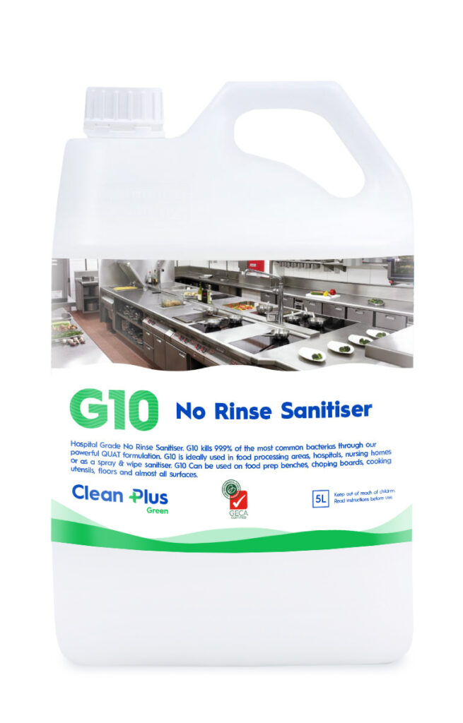 G10 sanitiser hospital-grade no-rinse formula disinfectant